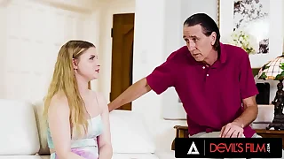 Grown-up Man Learns The Babysitter Howsoever To Fuck His HUGE Dick Like A Slut